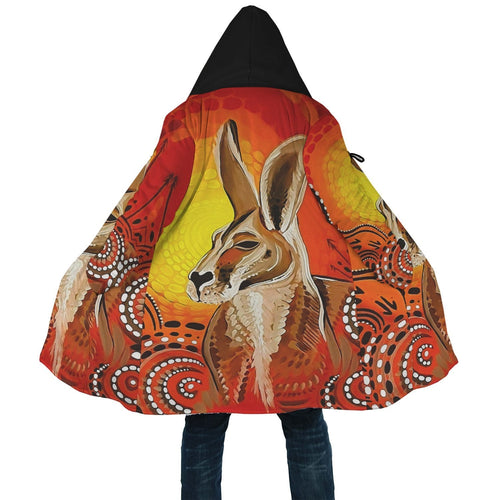 aboriginal-cloak-kangaroo-drawing-circle-sun-dot-painting