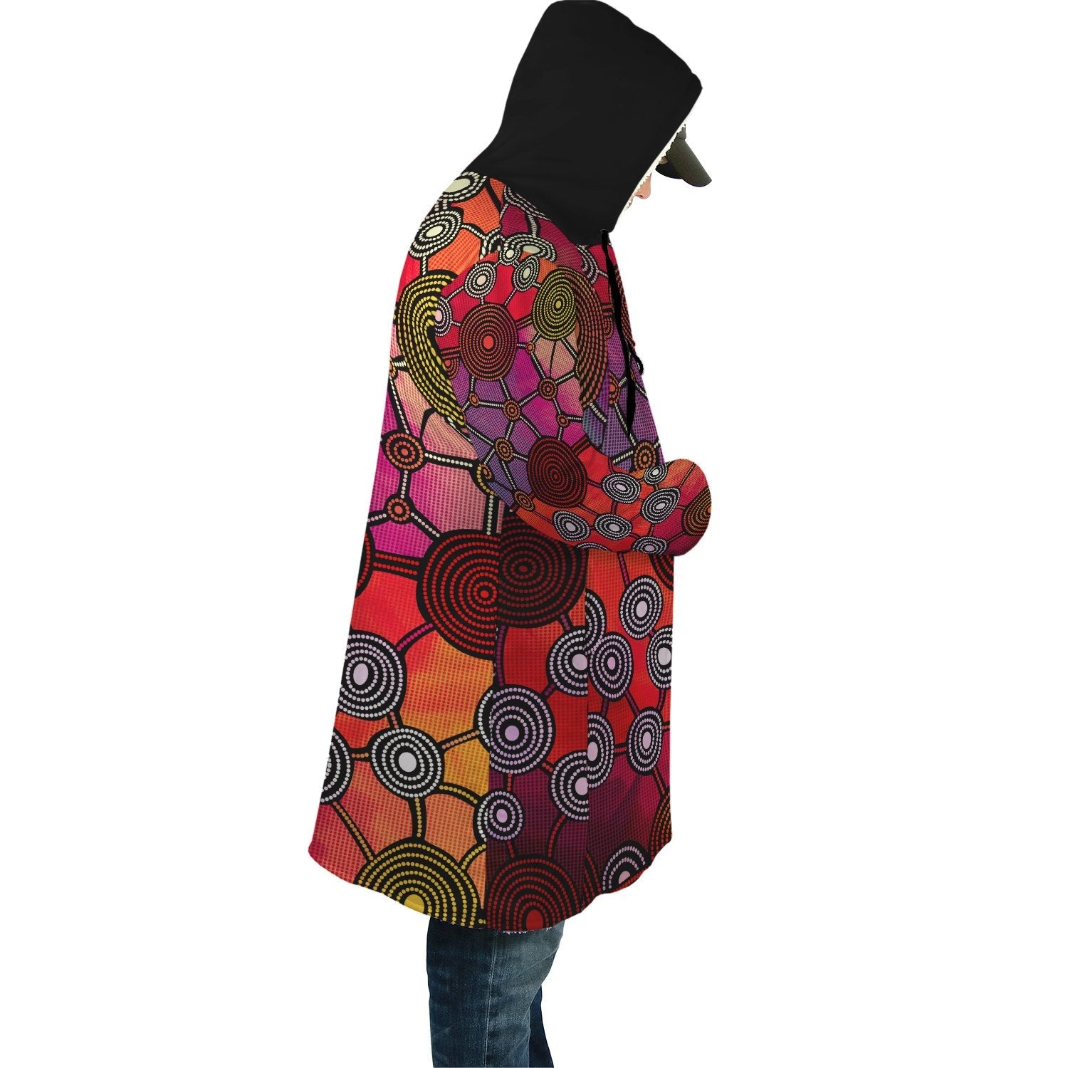 aboriginal-cloak-circle-dot-painting