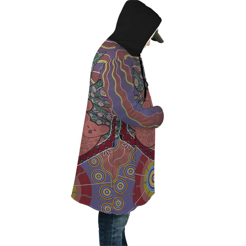 aboriginal-cloak-koala-patterns-circle-sun-dot-painting