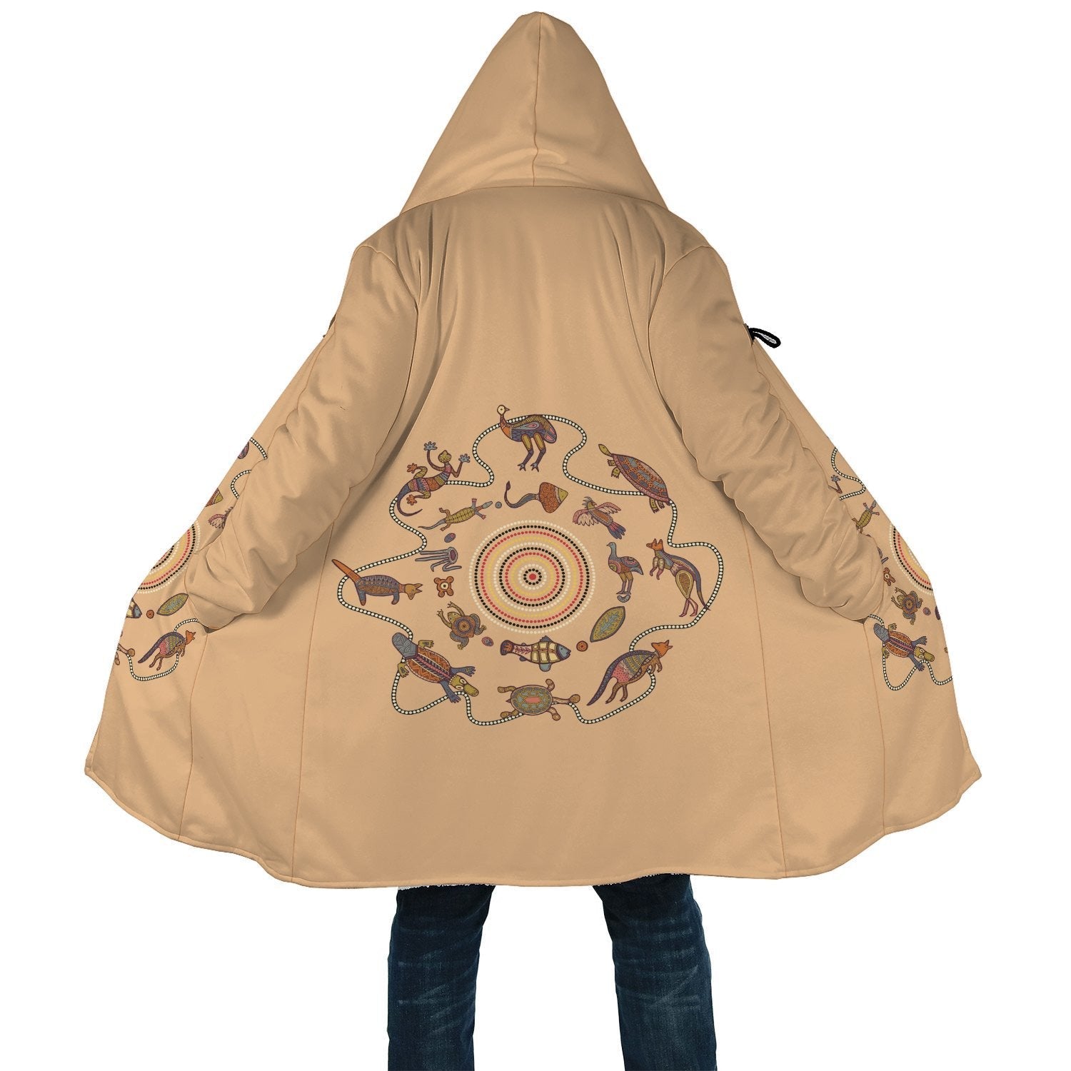 aboriginal-cloak-australian-animals-cloak-circle-patterns