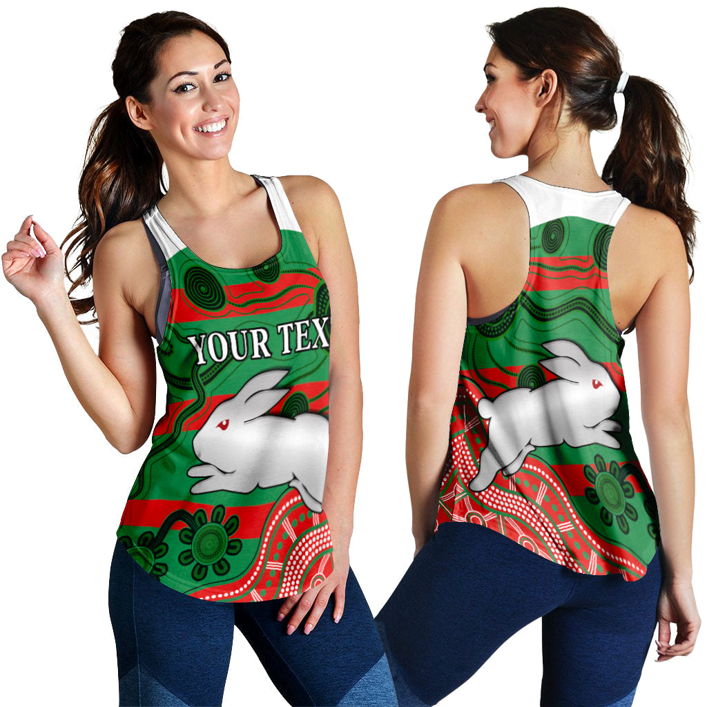 (Custom Personalised) Rabbitohs Nippy Women Racerback Tank Indigenous - Vibe Hoodie
