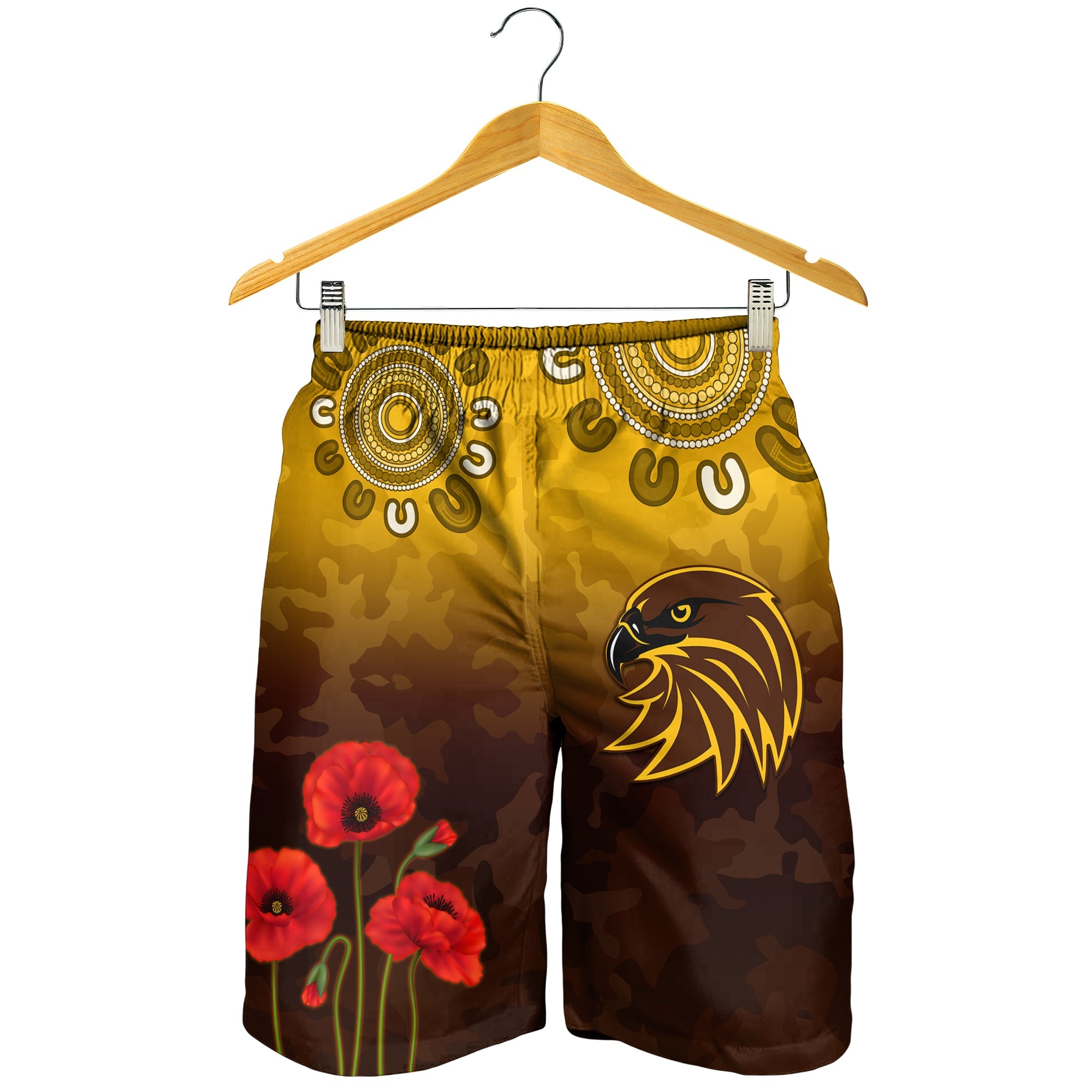 hawks-anzac-2022-men-shorts-hawthorn-football-aboriginal-poppy