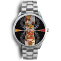 watch-dot-painting-lizard-boomerang-silver-watch