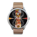 watch-dot-painting-lizard-boomerang-silver-watch