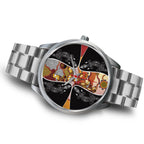 watch-dot-painting-lizard-boomerang-silver-watch