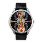 watch-dot-painting-lizard-boomerang-silver-watch