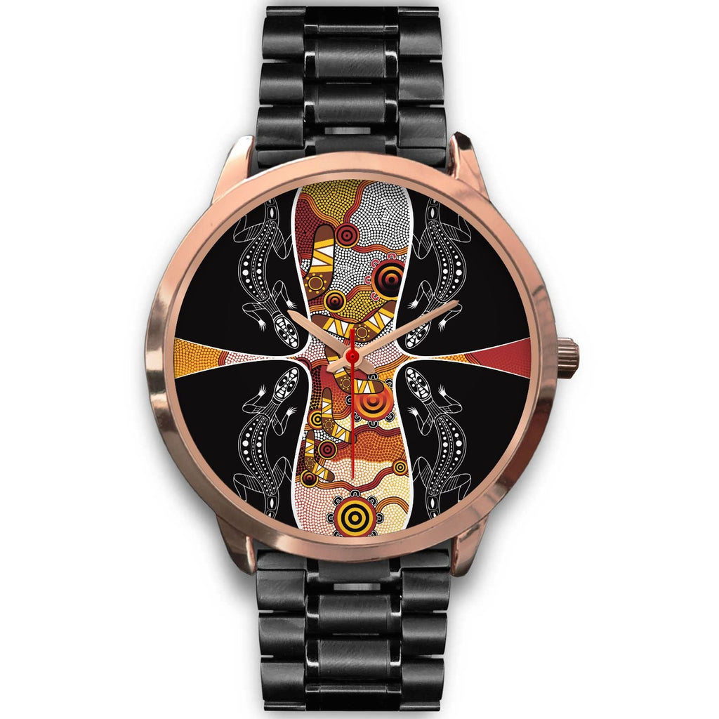 watch-dot-painting-lizard-boomerang-rose-gold-watch-1