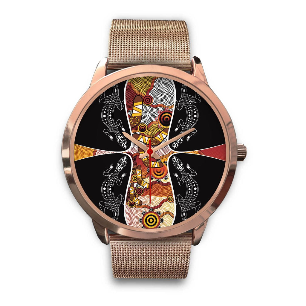 watch-dot-painting-lizard-boomerang-rose-gold-watch-1