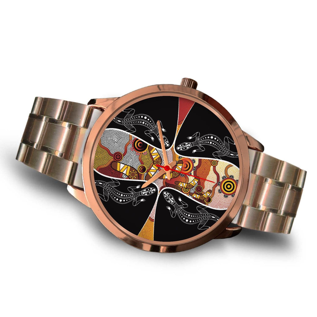 watch-dot-painting-lizard-boomerang-rose-gold-watch-1