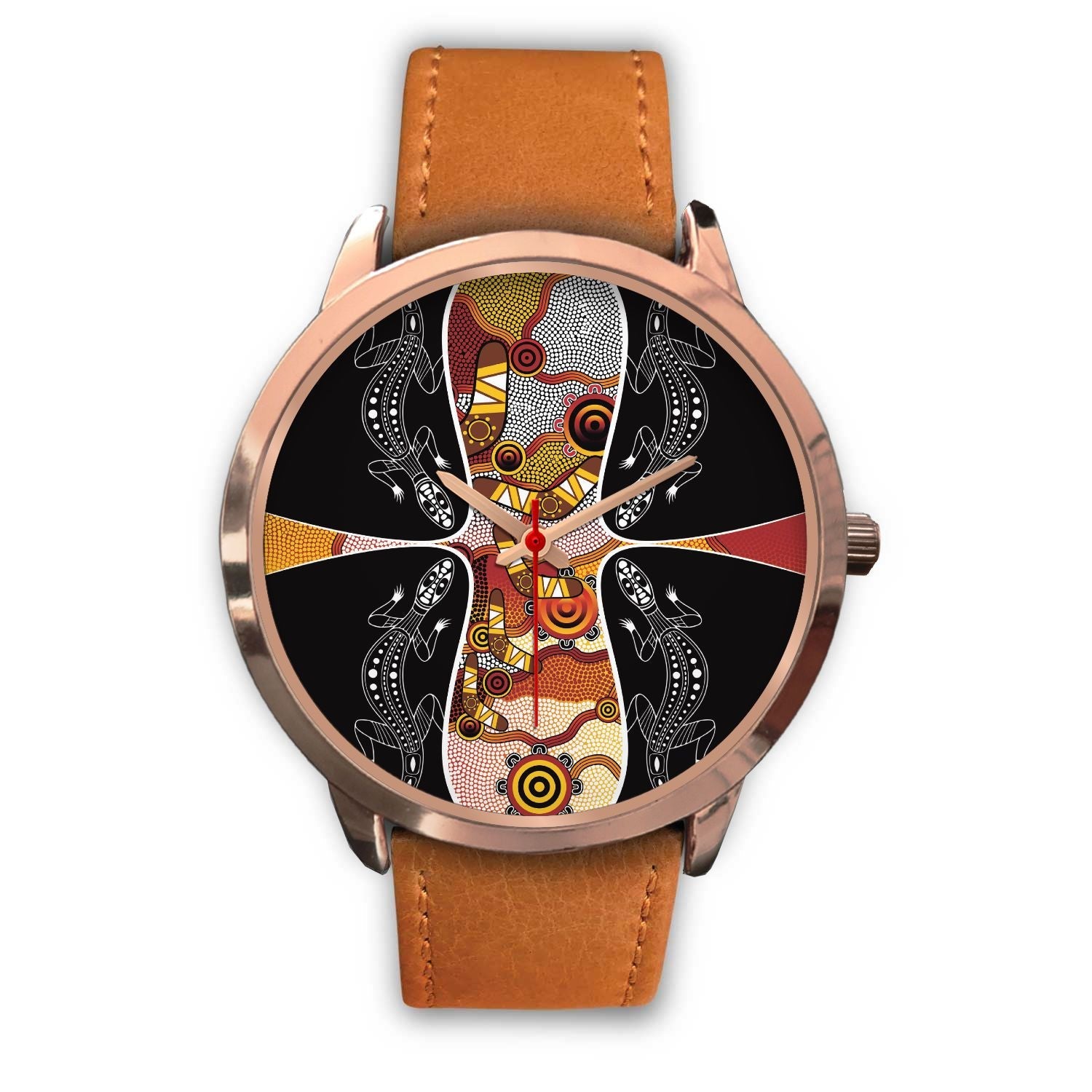 watch-dot-painting-lizard-boomerang-rose-gold-watch-1