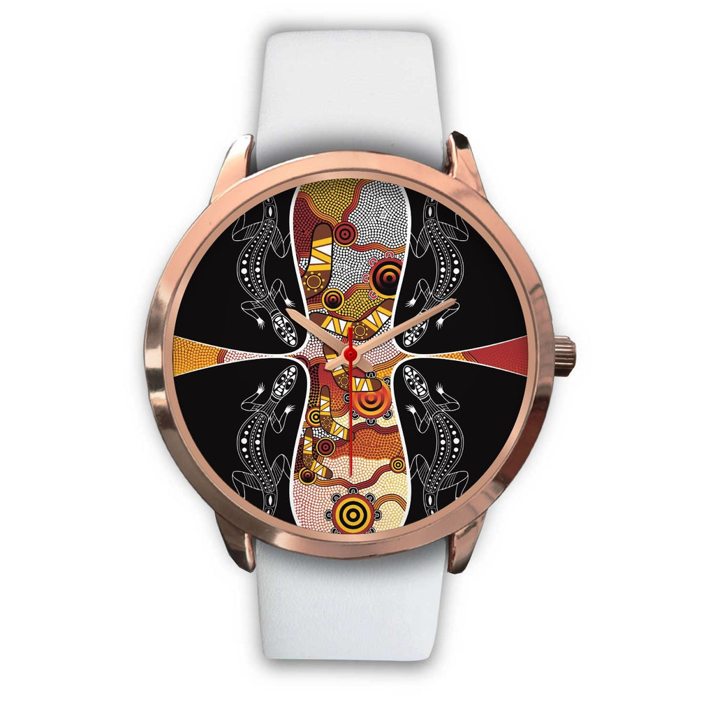watch-dot-painting-lizard-boomerang-rose-gold-watch-1