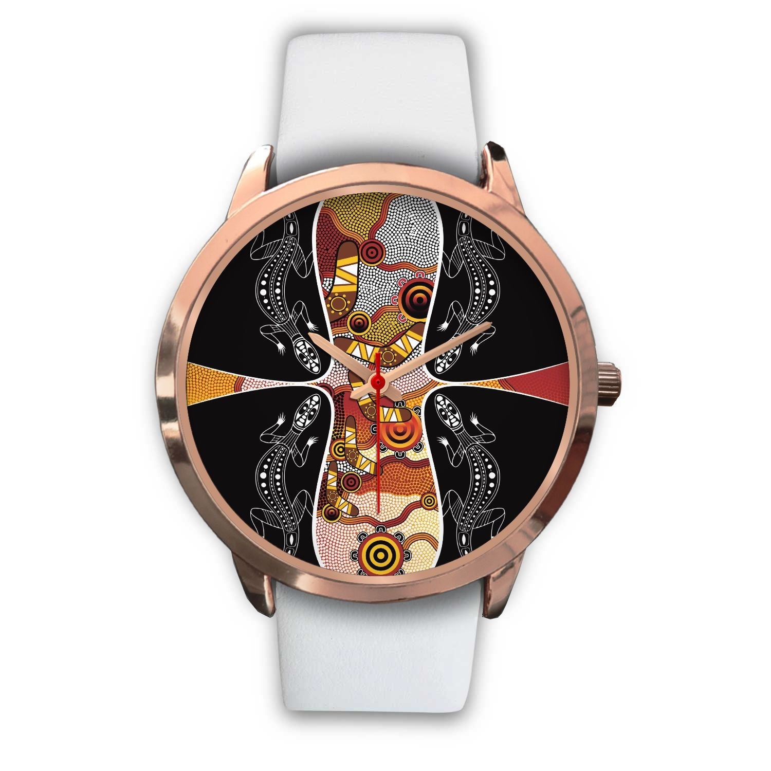 watch-dot-painting-lizard-boomerang-rose-gold-watch-1