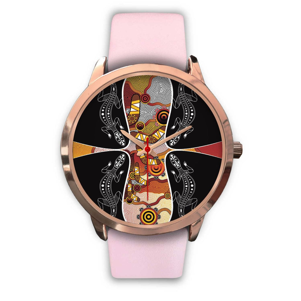 watch-dot-painting-lizard-boomerang-rose-gold-watch-1