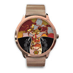watch-dot-painting-lizard-boomerang-rose-gold-watch