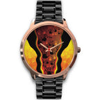 aboriginal-watch-indigenous-rock-painting-art-golden-style-rose-gold-watch