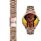 aboriginal-watch-indigenous-rock-painting-art-golden-style-rose-gold-watch