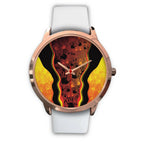 aboriginal-watch-indigenous-rock-painting-art-golden-style-rose-gold-watch