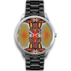 aboriginal-watch-kangaroo-painting-indigenous-patterns-silver-watch