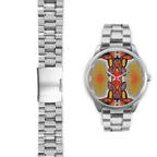 aboriginal-watch-kangaroo-painting-indigenous-patterns-silver-watch