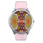 aboriginal-watch-kangaroo-painting-indigenous-patterns-silver-watch