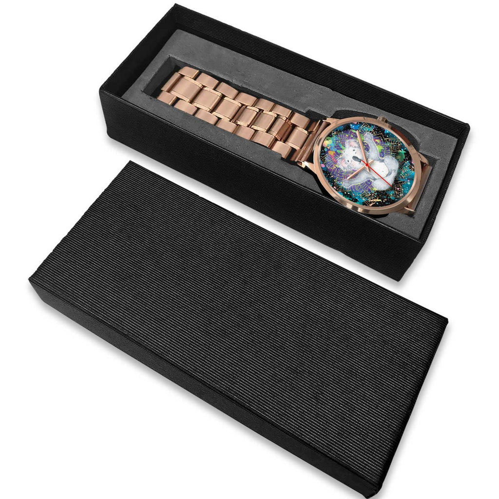 watch-koala-rose-gold-watch-meditating-color-art-ver01