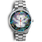 watch-koala-silver-watch-meditating-color-art-ver01