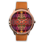 aboriginal-watch-circle-dot-painting-mandala-rose-gold-watch