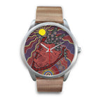 aboriginal-watch-koala-patterns-painting-sun-indigenous-silver-watch