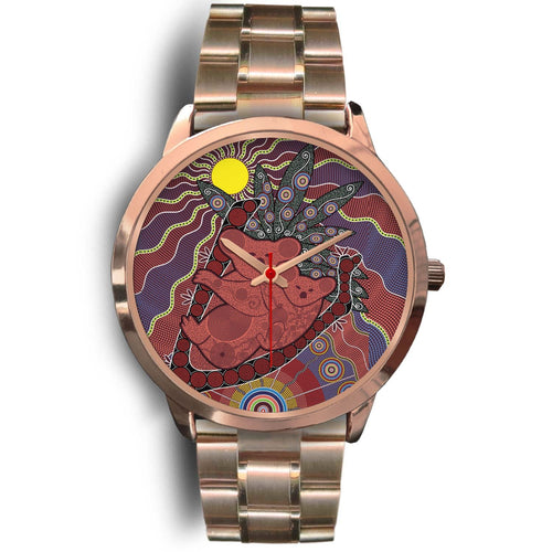aboriginal-watch-koala-patterns-painting-sun-indigenous-rose-gold-watch