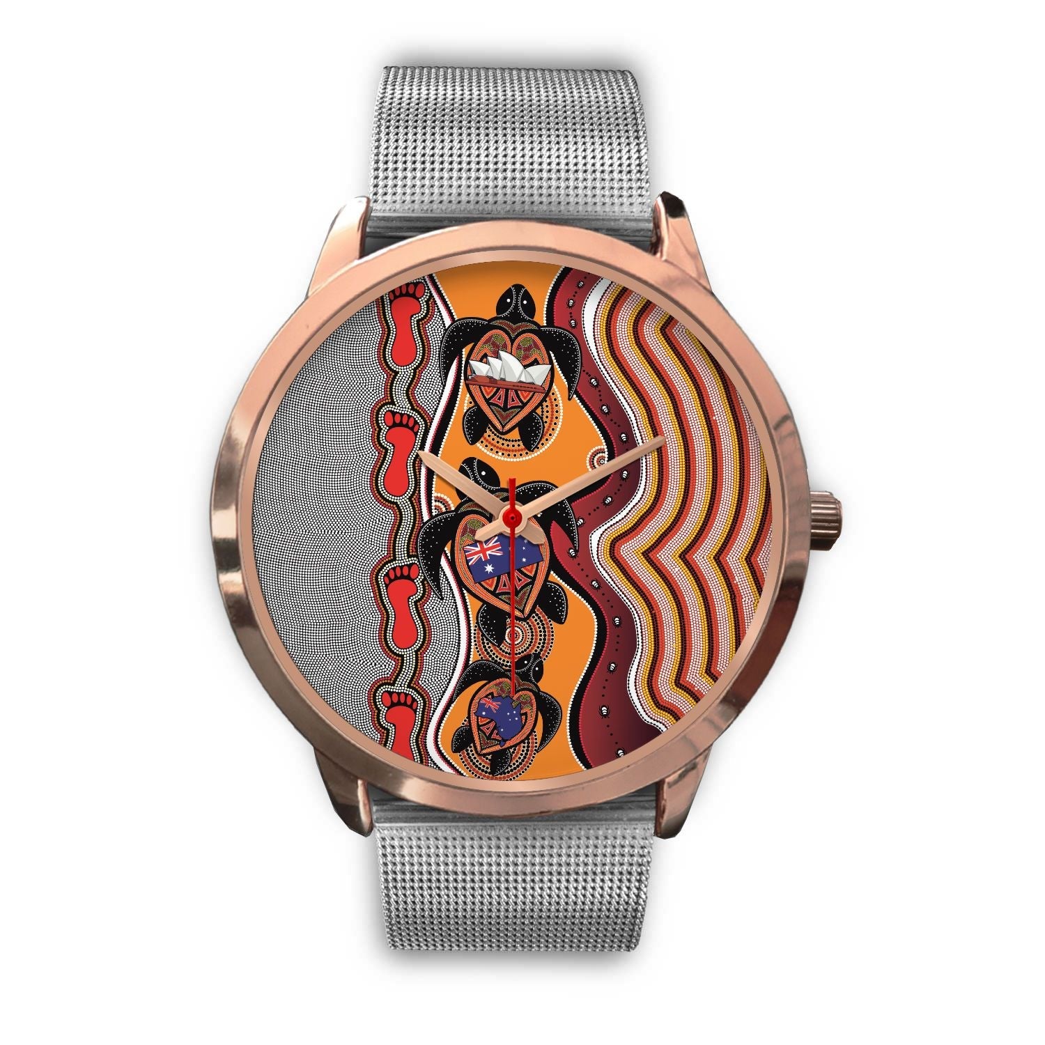 aboriginal-watch-turtle-aus-flag-sydney-opera-rose-gold-watch