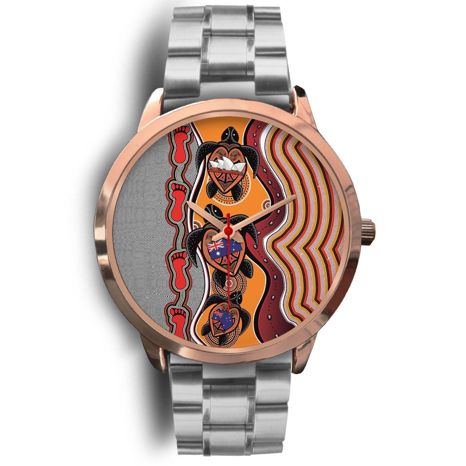 aboriginal-watch-turtle-aus-flag-sydney-opera-rose-gold-watch