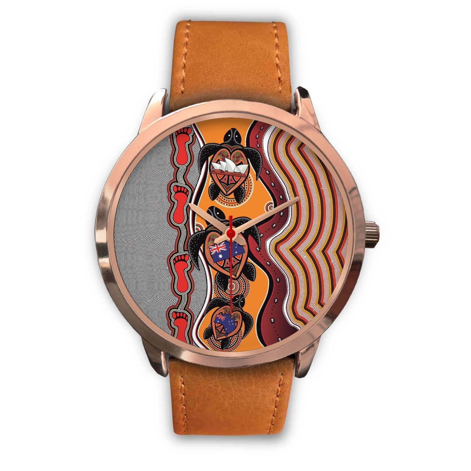 aboriginal-watch-turtle-aus-flag-sydney-opera-rose-gold-watch