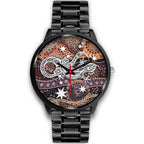 aboriginal-black-watch-lizard-watch-indigenous-dot-painting
