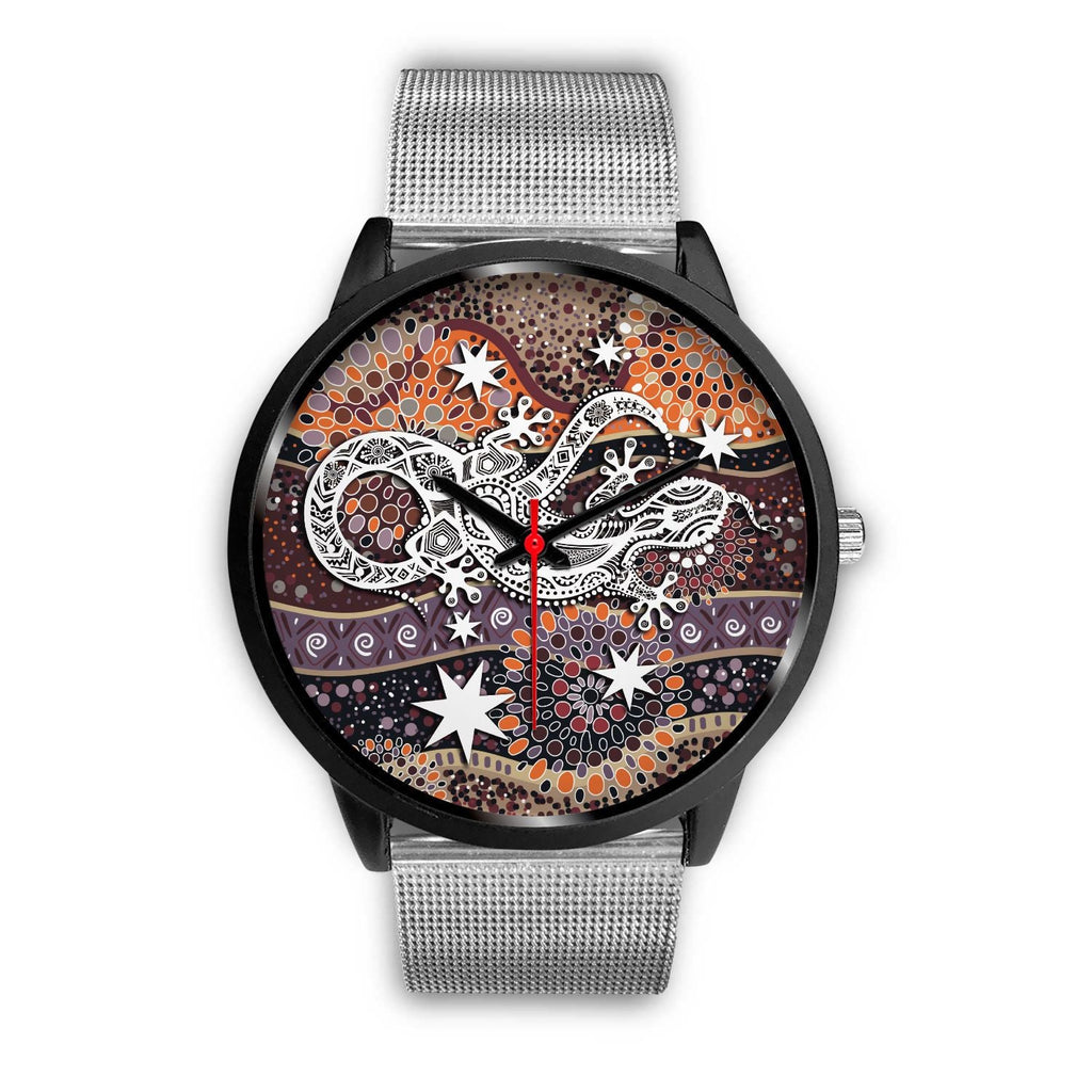 aboriginal-black-watch-lizard-watch-indigenous-dot-painting