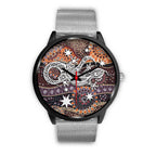 aboriginal-black-watch-lizard-watch-indigenous-dot-painting