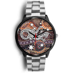 aboriginal-black-watch-lizard-watch-indigenous-dot-painting