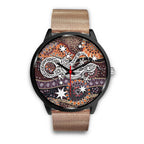 aboriginal-black-watch-lizard-watch-indigenous-dot-painting