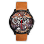 aboriginal-black-watch-lizard-watch-indigenous-dot-painting