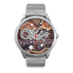 aboriginal-silver-watch-lizard-watch-indigenous-dot-painting