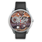 aboriginal-silver-watch-lizard-watch-indigenous-dot-painting