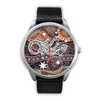 aboriginal-silver-watch-lizard-watch-indigenous-dot-painting