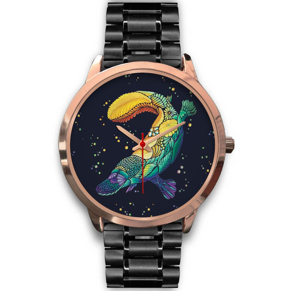 watch-platypus-rose-gold-watch-animal-art