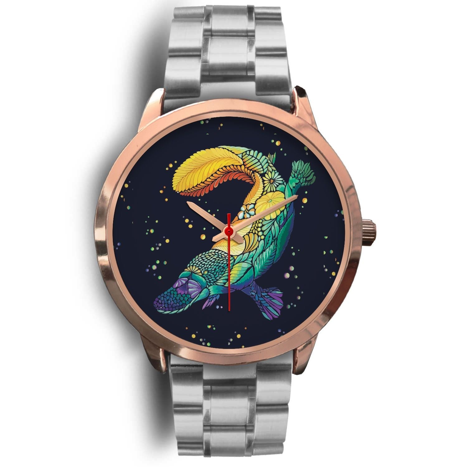 watch-platypus-rose-gold-watch-animal-art