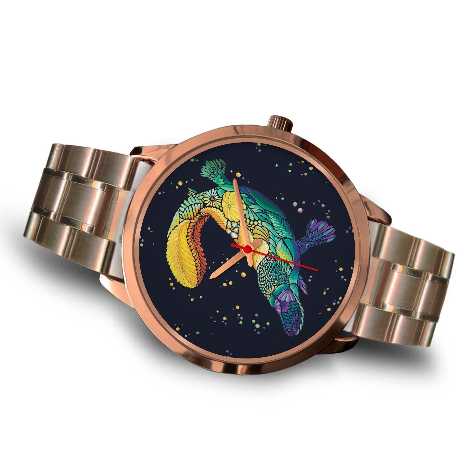 watch-platypus-rose-gold-watch-animal-art