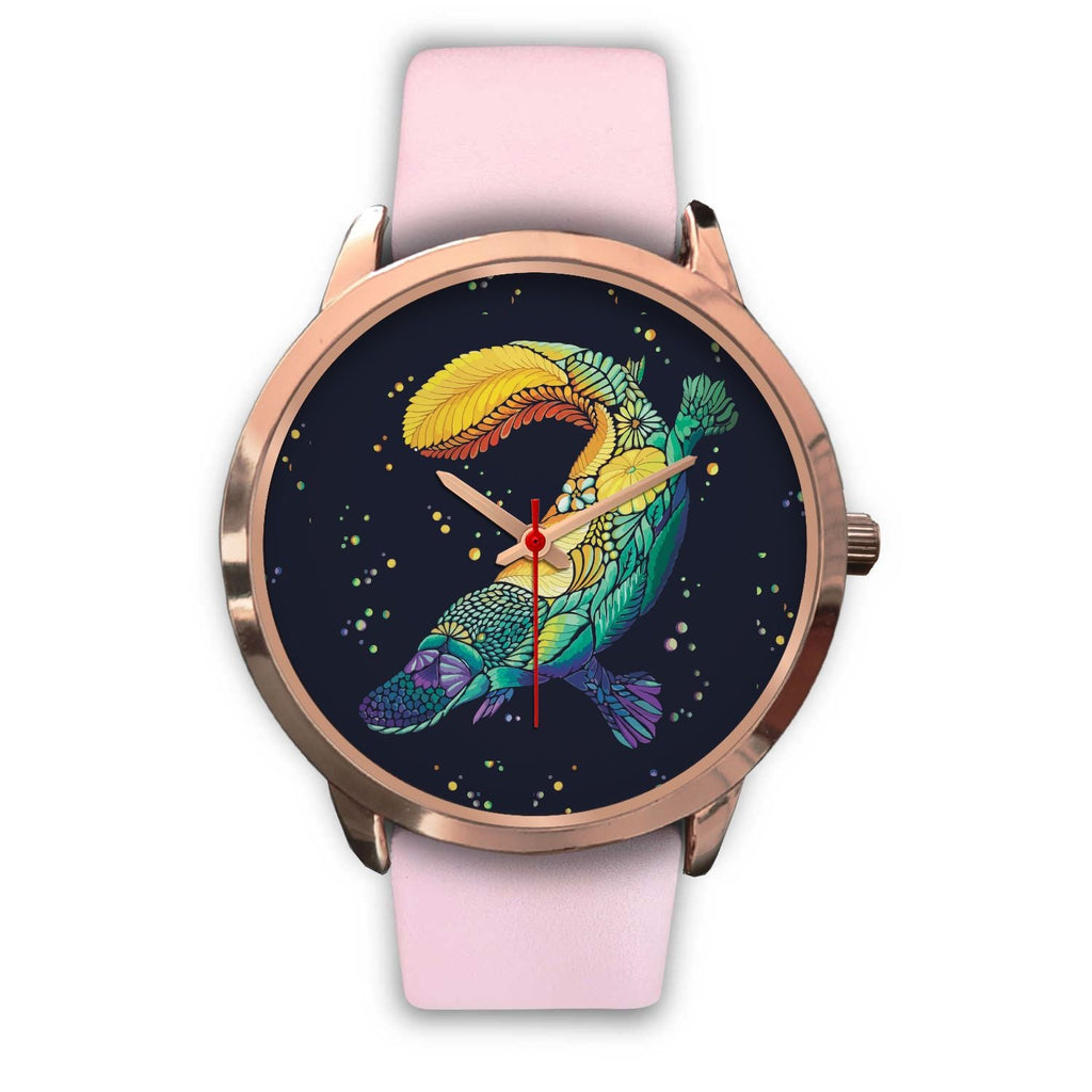watch-platypus-rose-gold-watch-animal-art