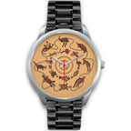 aboriginal-watch-kangaroo-patterns-circle-australian-animals-silver-watch