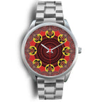aboriginal-watch-turtle-indigenous-dot-painting-silver-watch-1