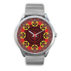 aboriginal-watch-turtle-indigenous-dot-painting-silver-watch-1