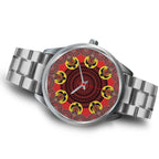 aboriginal-watch-turtle-indigenous-dot-painting-silver-watch-1