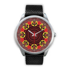 aboriginal-watch-turtle-indigenous-dot-painting-silver-watch-1